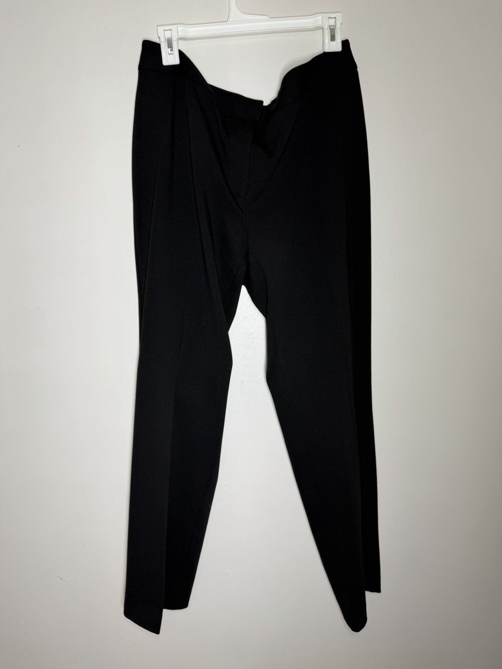 Talbots Straight Leg Trousers Dress Pants Womens 14W Black Classic Career Office